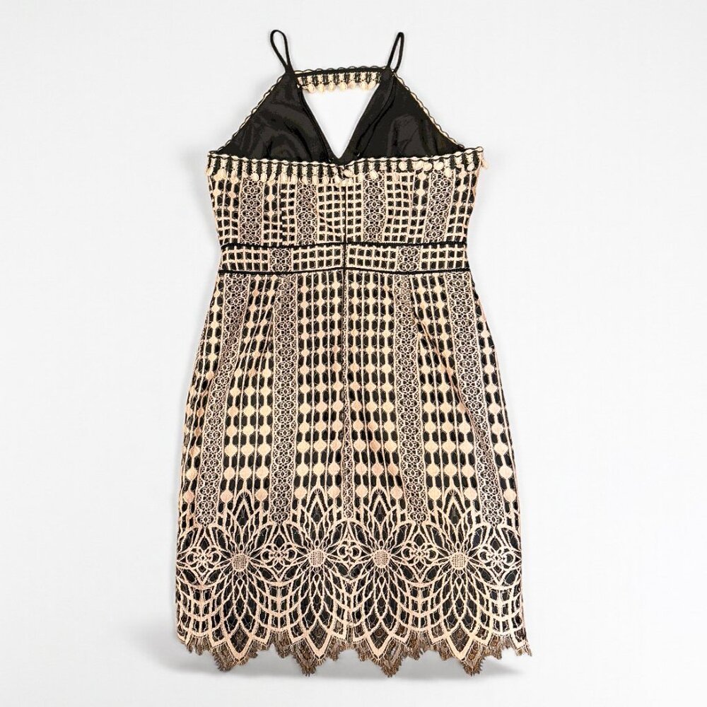 Harlyn Lace Mini Dress Black Women's Size Large - Picture 6 of 8